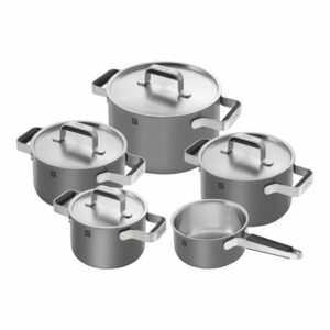 ZWILLING - SET PENTOLE PURE  GRIGIO 10 PZ 18/10 ACCIAIO INOSSIDABILE