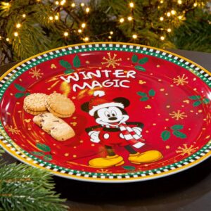 EGAN - DISNEY WINTER MAGIC MICKEY MOUSE PIATTO PANETTONE 31 CM - immagine 2