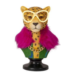 PALAIS ROYAL – Busto Decorativo Led Ghepardo "Vanessa" In Resina
