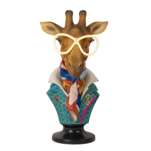 PALAIS ROYAL – Busto Decorativo LED Giraffa “Elisabetta” in Resina