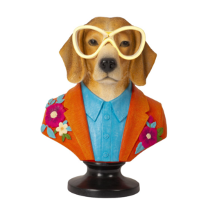 PALAIS ROYAL – Busto Decorativo LED Cane “Ettore” in Resina